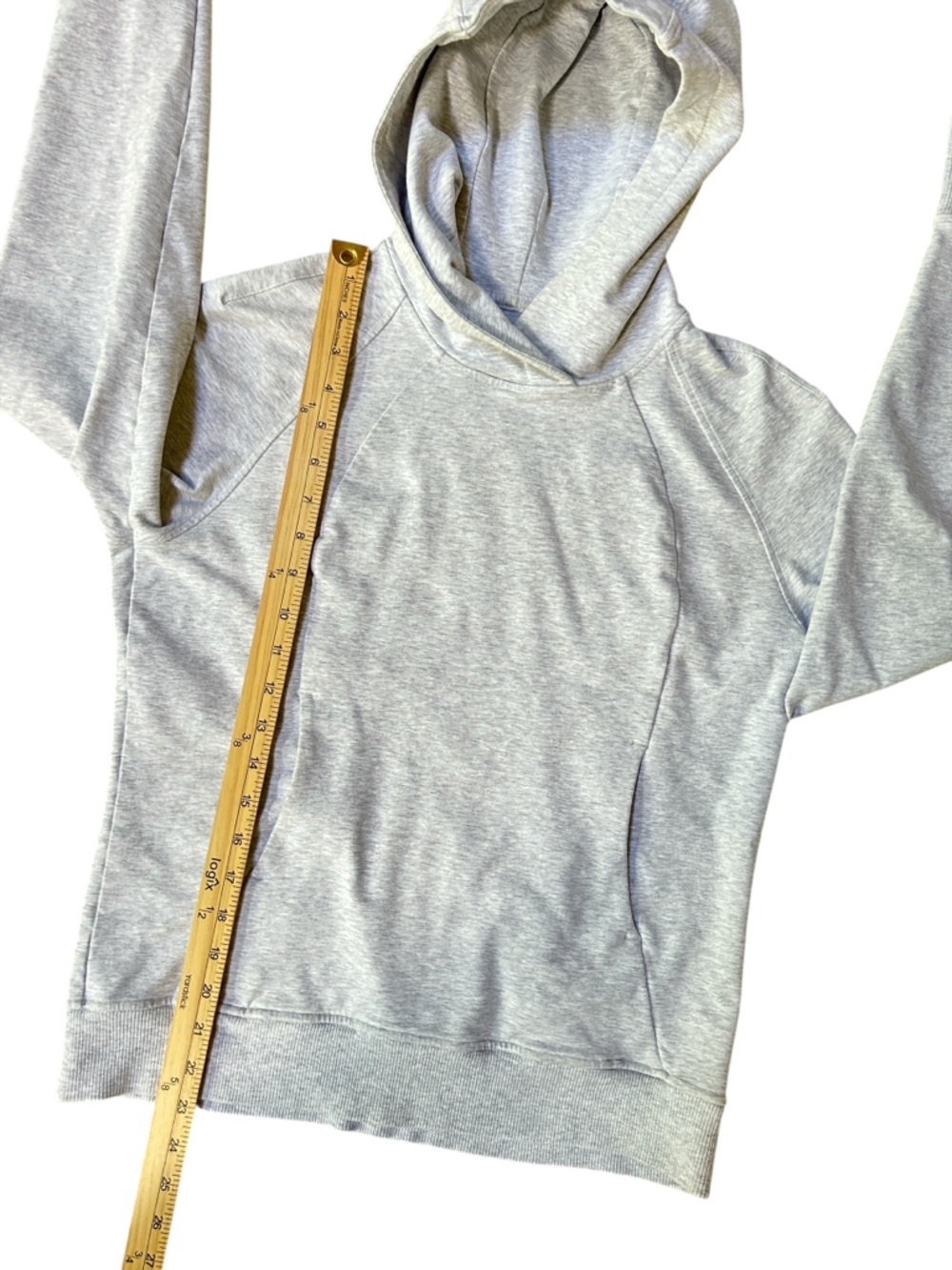 Lululemon Scuba Pullover Heathered Core Ultra Light Grey size 4 - Picture 7 of 8